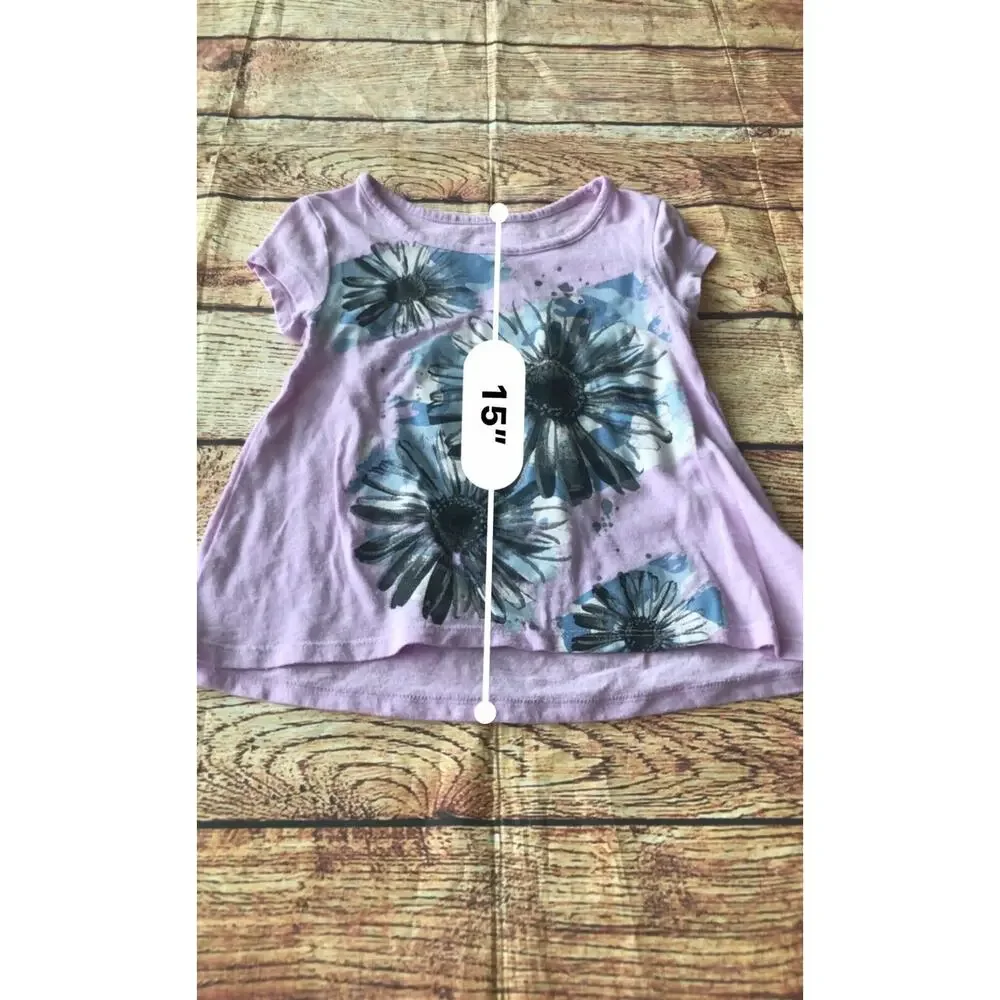 Justice Kids Headquarters Lot of 2 Shirt Bundle Girls' Size 6 Purple